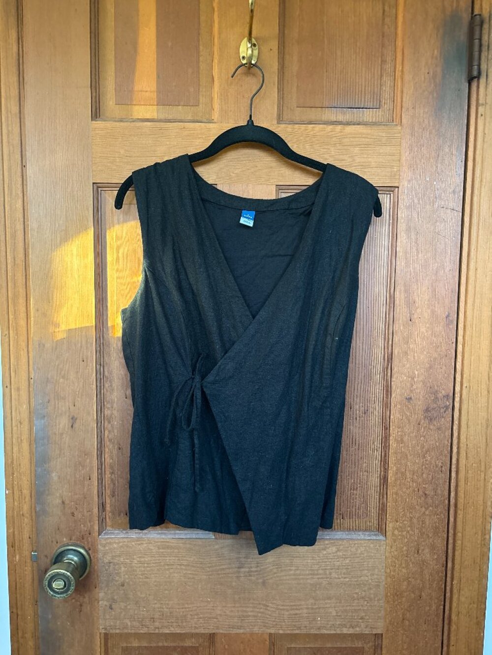 Old Navy Linen Wrap Top